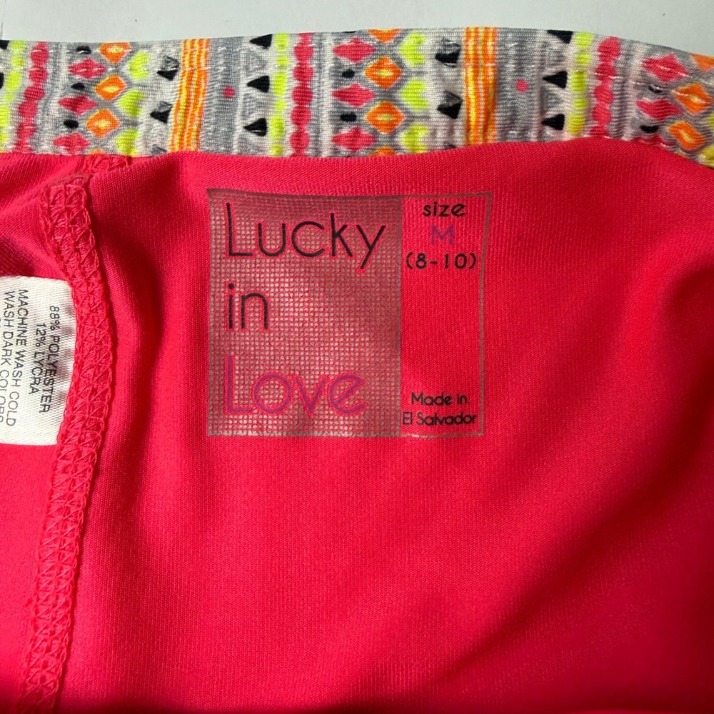 Lucky in Love Womens Geometric Tribal Pleated Tennis Skort Size M Pickleball - Picture 3 of 7